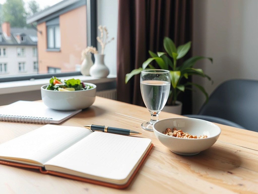 Vorbereiteter Beratungstermin bei Ernährungsberatung Wels